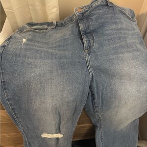 Blue Distressed Jeans